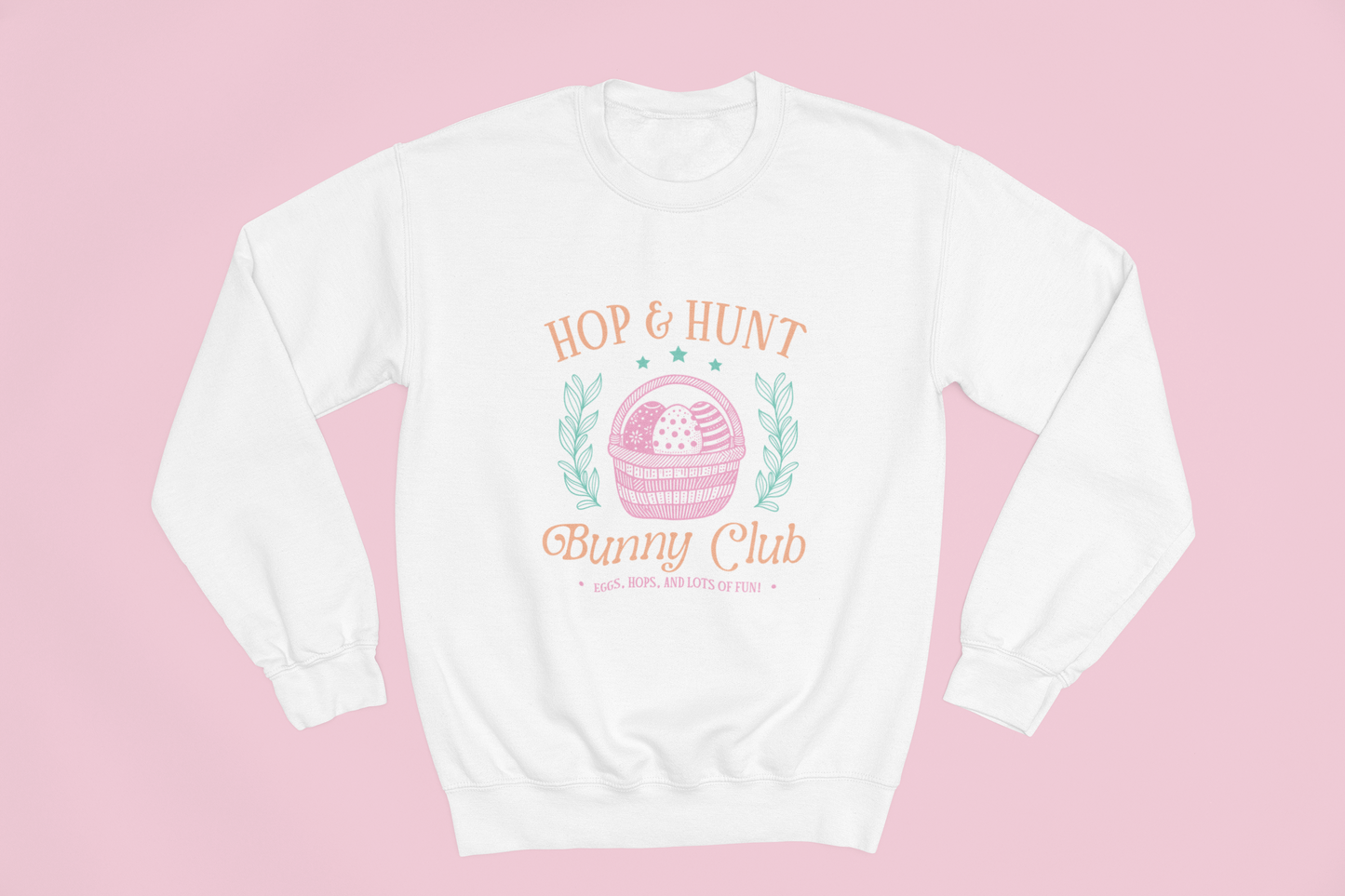 Easter 'Hop & Hunt Bunny Club' Kids Sweatshirt