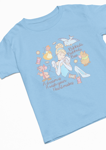 Cinderella Bibbidi Bobbidi Boo White T-Shirt: Adult and Kids Sizes