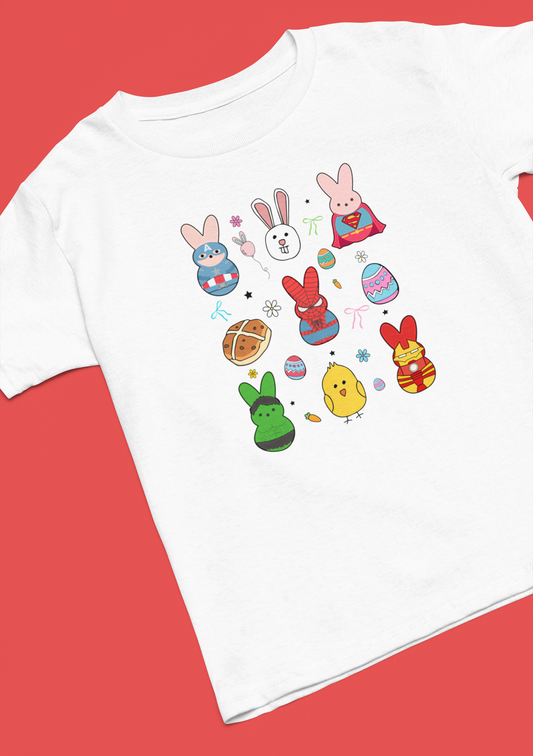 Superhero Bunnies Kids T-Shirt