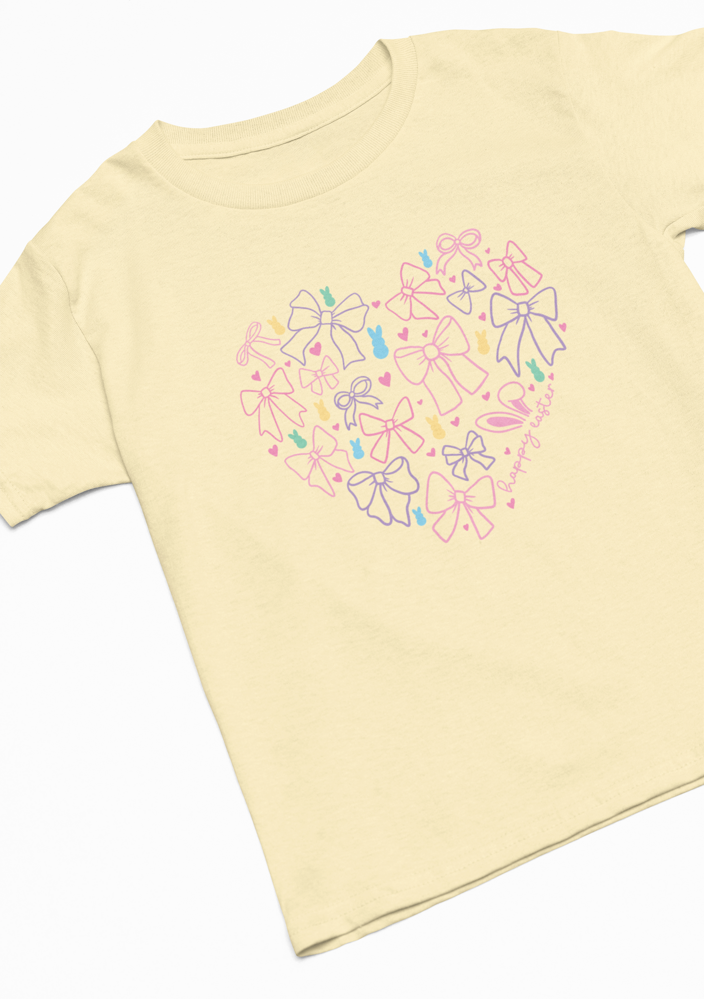 Easter Bow Heart Kids T-Shirt