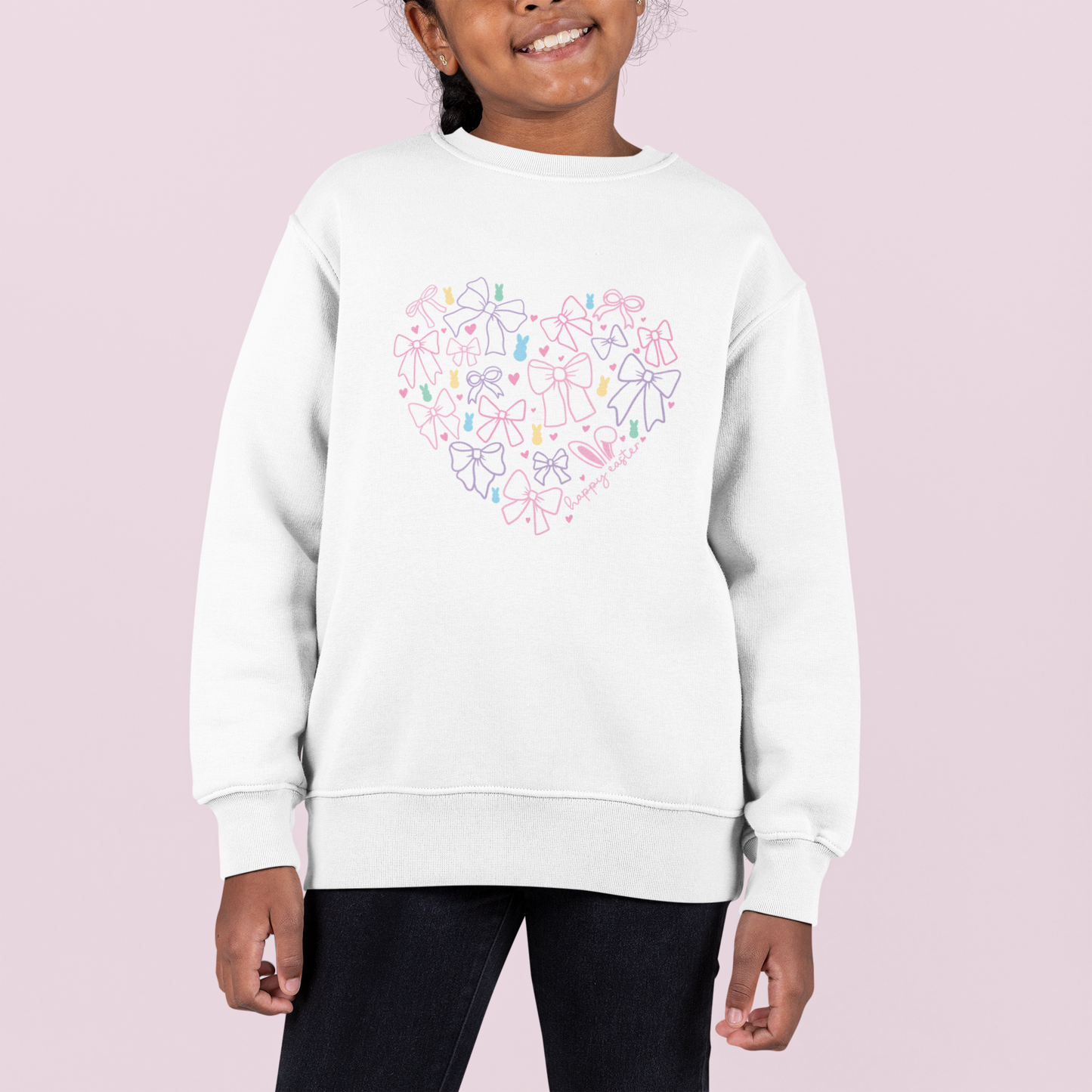 Easter Heart Kids Sweatshirt