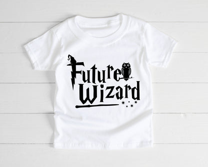 Future Witch or Wizard Magical Halloween Baby Vest, Sleepsuit or Kids T-Shirt