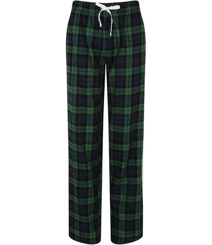 Navy and Green Tartan Adults Pyjama Bottoms - Men and Womens