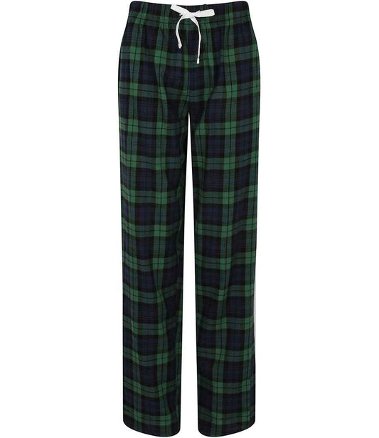 Navy and Green Tartan Adults Pyjama Bottoms - Men and Womens